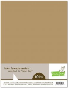 Lawn Fawn - 8.5X11 Cardstock -  Paper Bag