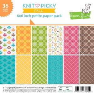 Lawn Fawn - 6X6 - Knit Picky Fall (Petite)