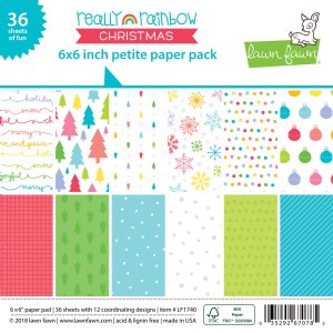 Lawn Fawn - 6X6 - Really Rainbow Christmas (Petite)