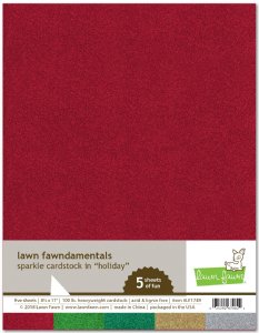 Lawn Fawn - 8.5X11 Cardstock - Sparkle - Holiday