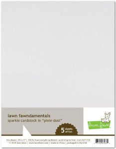 Lawn Fawn - 8.5X11 Cardstock - Sparkle - Pixie Dust
