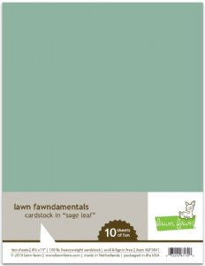 Lawn Fawn - 8.5X11 Cardstock -  Sage Leaf