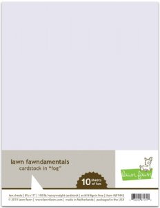 Lawn Fawn - 8.5X11 Cardstock -  Fog