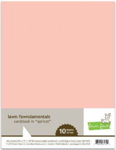 Lawn Fawn - 8.5X11 Cardstock -  Apricot