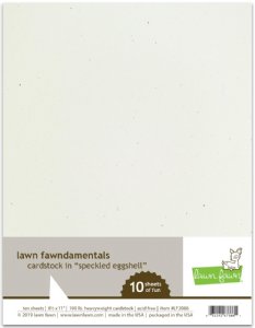 Lawn Fawn - 8.5X11 Cardstock - Speckled Eggshell