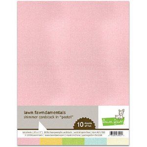 Lawn Fawn - 8.5X11 Cardstock - Shimmer - Pastel