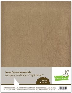 Lawn Fawn - 8.5X11 Woodgrain Cardstock - Light Brown