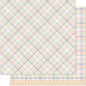 Lawn Fawn - 12X12 Patterned Paper - Perfectly Plaid Remix - Kristin Remix
