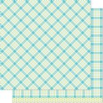 Lawn Fawn - 12X12 Patterned Paper - Perfectly Plaid Remix - Ivy Remix