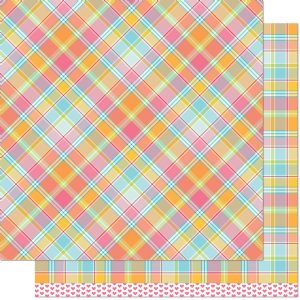 Lawn Fawn - 12X12 Patterned Paper - Perfectly Plaid Remix - Nadia Remix