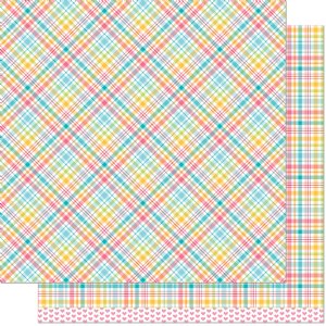 Lawn Fawn - 12X12 Patterned Paper - Perfectly Plaid Remix - Jessica Remix