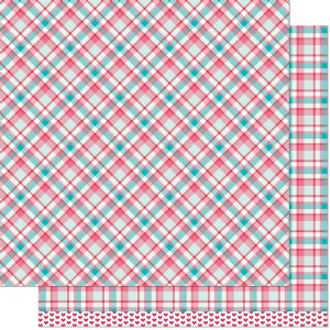 Lawn Fawn - 12X12 Patterned Paper - Perfectly Plaid Remix - Lynette Remix