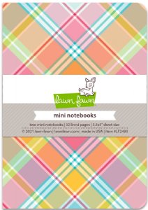 Lawn Fawn - Mini Notebooks - Perfectly Plaid Remix