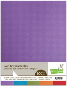 Lawn Fawn - 8.5X11 Textured Dot Cardstock - Brights