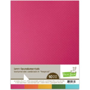 Lawn Fawn - 8.5X11 Textured Dot Cardstock - Tropical