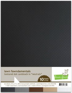 Lawn Fawn - 8.5X11 Textured Dot Cardstock - Neutrals