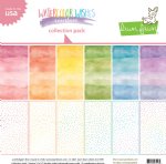 Lawn Fawn - 12X12 Collection Pack - Watercolor Wishes Rainbow