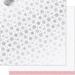 Lawn Fawn -12X12 Patterned Paper - Let it Shine Snowflakes - Polar