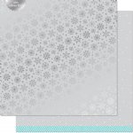 Lawn Fawn - 12X12 Patterned Paper - Let it Shine Snowflakes - Brrr