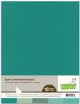 Lawn Fawn - 8.5X11 Textured Canvas Cardstock - Aqua