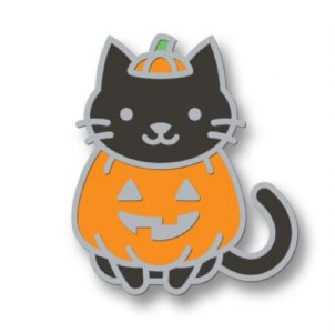 Lawn Fawn - Enamel Pin - Cat-'O-Lantern