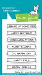 Lawn Fawn - Clear Stamps - Ready, Set, Shake