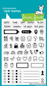 Lawn Fawn - Clear Stamps - Plan On It
