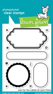 Lawn Fawn - Clear Stamps - Just For You Labels