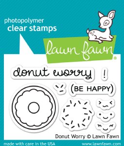 Lawn Fawn - Clear Stamps - Donut Worry