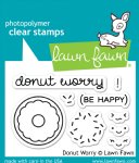 Lawn Fawn - Clear Stamps - Donut Worry
