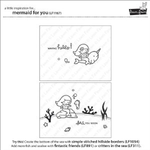 Lawn Fawn - Clear Stamps - Mermaid For You
