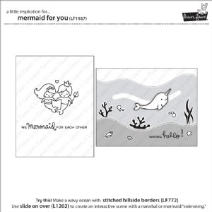 Lawn Fawn - Clear Stamps - Mermaid For You