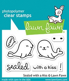 Lawn Fawn - Clear Stamps - Sealed With A Kiss