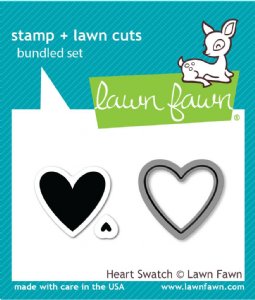 Lawn Fawn - Clear Stamps - Heart Swatch