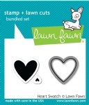 Lawn Fawn - Clear Stamps - Heart Swatch