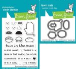 Lawn Fawn - Clear Stamps & Die - Bun In The Oven