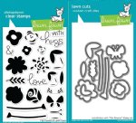 Lawn Fawn - Clear Stamps & Die - Fab Flowers