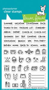 Lawn Fawn - Clear Stamps - Plan On It: Vacation