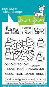 Lawn Fawn - Clear Stamps - How You Bean? Candy Corn Add-On