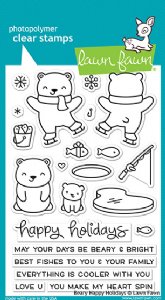 Lawn Fawn - Clear Stamps - Beary Happy Holidays