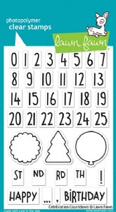Lawn Fawn - Clear Stamps - Celebration Countdown