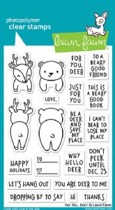 Lawn Fawn - Clear Stamps - For You, Deer