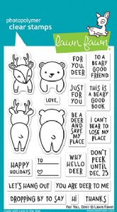 Lawn Fawn - Clear Stamps - For You, Deer