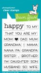 Lawn Fawn - Clear Stamps - Happy Happy Happy Add-On: Family