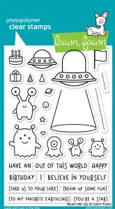 Lawn Fawn - Clear Stamps - Beam Me Up