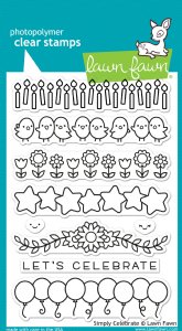 Lawn Fawn - Clear Stamp - Simply Celebrate
