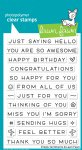 Lawn Fawn - Clear Stamps - Simply Sentiments
