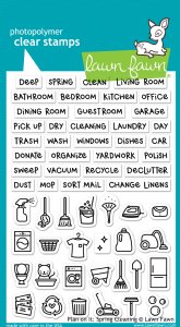Lawn Fawn - Clear Stamps - Plan On It: Spring Cleaning