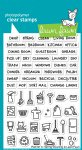 Lawn Fawn - Clear Stamps - Plan On It: Spring Cleaning