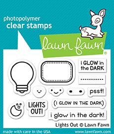 Lawn Fawn - Clear Stamps - Lights Out
